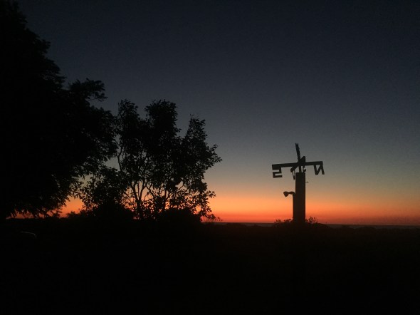 Every outback location needs a weather vane
