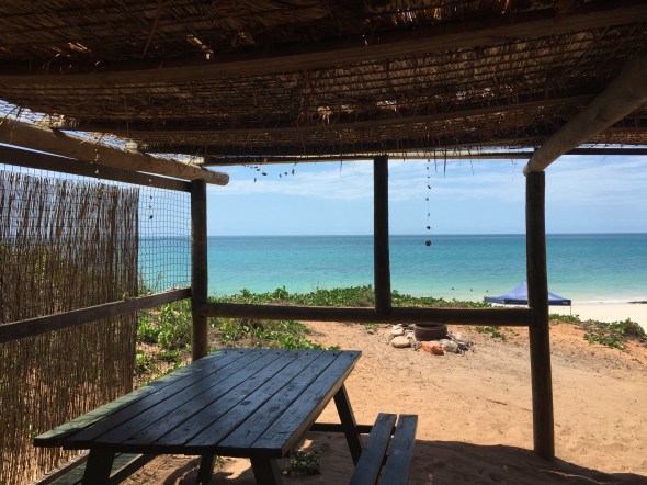 Beach hut accommodation at Kooljaman