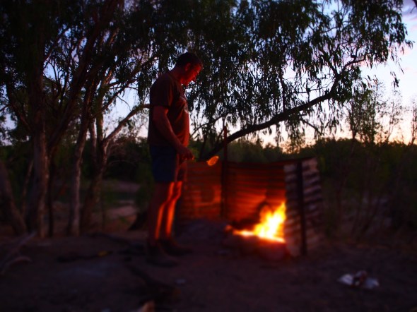 A fire makes it all worthwhile, even if it is 37 degrees.