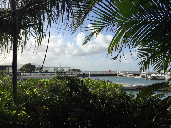 View from the cocktail deck at Cairns Salt House